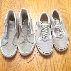 2 Pairs grey Vans